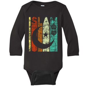 Islam Islamic Religion Allah Muslim Ramadan Arabic Baby Long Sleeve Bodysuit