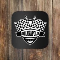 Indianapolis Indiana Racing Checkered Flag Coaster