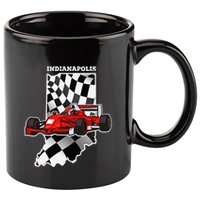 Indianapolis Indycar Racing Map Flag 11oz C Handle Ceramic Mug