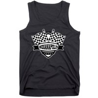 Indianapolis Indiana Racing Checkered Flag Tank Top