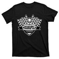 Indianapolis Indiana Racing Checkered Flag T-Shirt