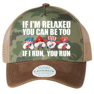 If Im Relaxed You Can Be Fireworks Director Usa Gift Legacy Tie Dye Trucker Hat