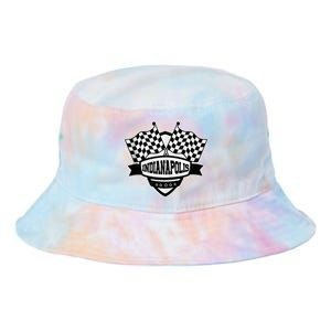 Indianapolis Indiana Racing Checkered Flag Tie Dye Newport Bucket Hat