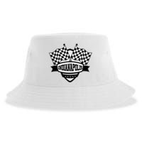 Indianapolis Indiana Racing Checkered Flag Sustainable Bucket Hat