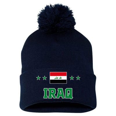 Iraq Pom Pom 12in Knit Beanie