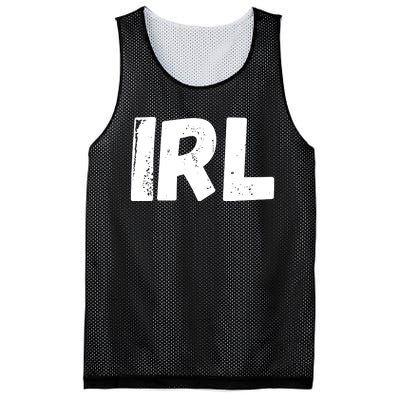 IRL In Real Life, Funny IRL Gaming, Funny IRL Mesh Reversible Basketball Jersey Tank