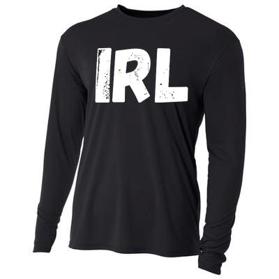 IRL In Real Life, Funny IRL Gaming, Funny IRL Cooling Performance Long Sleeve Crew