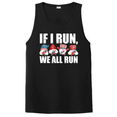 If I Run We All Run Fireworks Director Usa Gift PosiCharge Competitor Tank