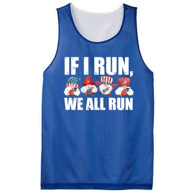 If I Run We All Run Fireworks Director Usa Gift Mesh Reversible Basketball Jersey Tank