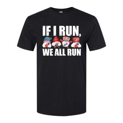 If I Run We All Run Fireworks Director Usa Gift Softstyle® CVC T-Shirt