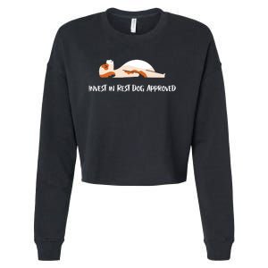 Invest In Rest Dog Approved Cropped Pullover Crew