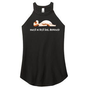 Invest In Rest Dog Approved Women's Perfect Tri Rocker Tank