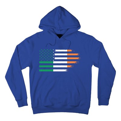 Ireland Irish Roots American Flag Irish Roots Gift Hoodie