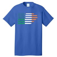 Ireland Irish Roots American Flag Irish Roots Gift Tall T-Shirt