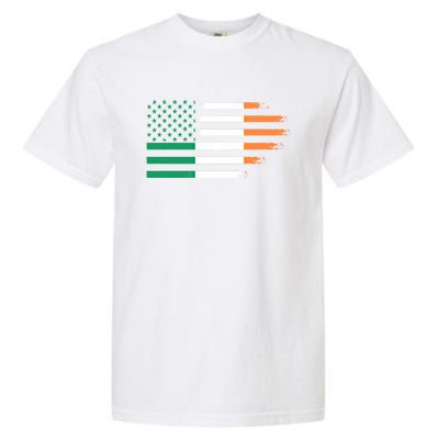 Ireland Irish Roots American Flag Irish Roots Gift Garment-Dyed Heavyweight T-Shirt