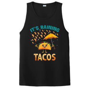 It Is Raining Tacos Funny Taco PosiCharge Competitor Tank