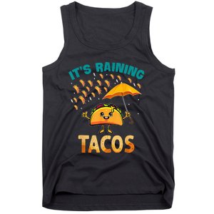 It Is Raining Tacos Funny Taco Tank Top