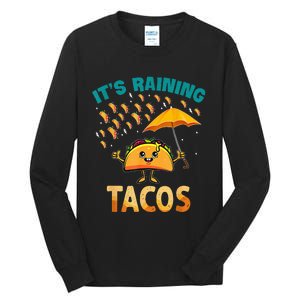 It Is Raining Tacos Funny Taco Kids Tall Long Sleeve T-Shirt