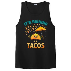 It Is Raining Tacos Funny Taco Kids PosiCharge Competitor Tank