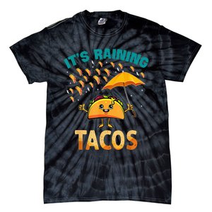 It Is Raining Tacos Funny Taco Kids Tie-Dye T-Shirt