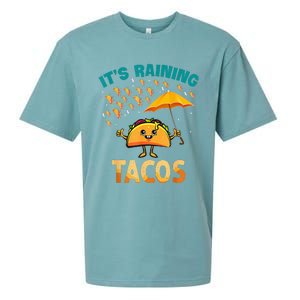 It Is Raining Tacos Funny Taco Kids Sueded Cloud Jersey T-Shirt