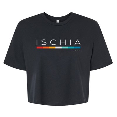 Ischia Italy Retro Bella+Canvas Jersey Crop Tee