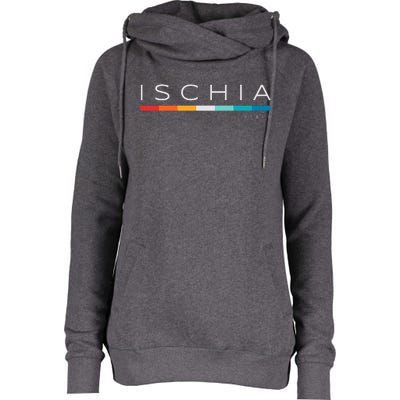 Ischia Italy Retro Womens Funnel Neck Pullover Hood