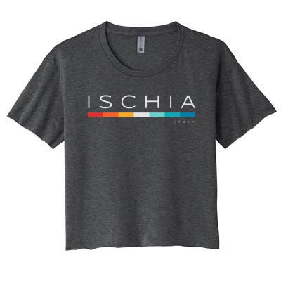 Ischia Italy Retro Women's Crop Top Tee