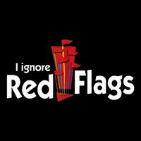 I Ignore Red Flags Full-Length Apron With Pockets