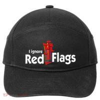 I Ignore Red Flags 7-Panel Snapback Hat
