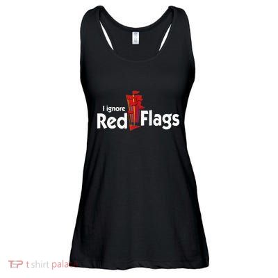 I Ignore Red Flags Ladies Essential Flowy Tank