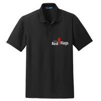 I Ignore Red Flags Dry Zone Grid Polo