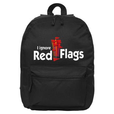 I Ignore Red Flags 16 in Basic Backpack