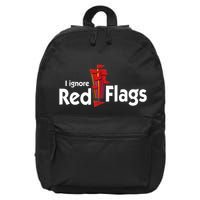 I Ignore Red Flags 16 in Basic Backpack