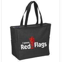 I Ignore Red Flags Zip Tote Bag