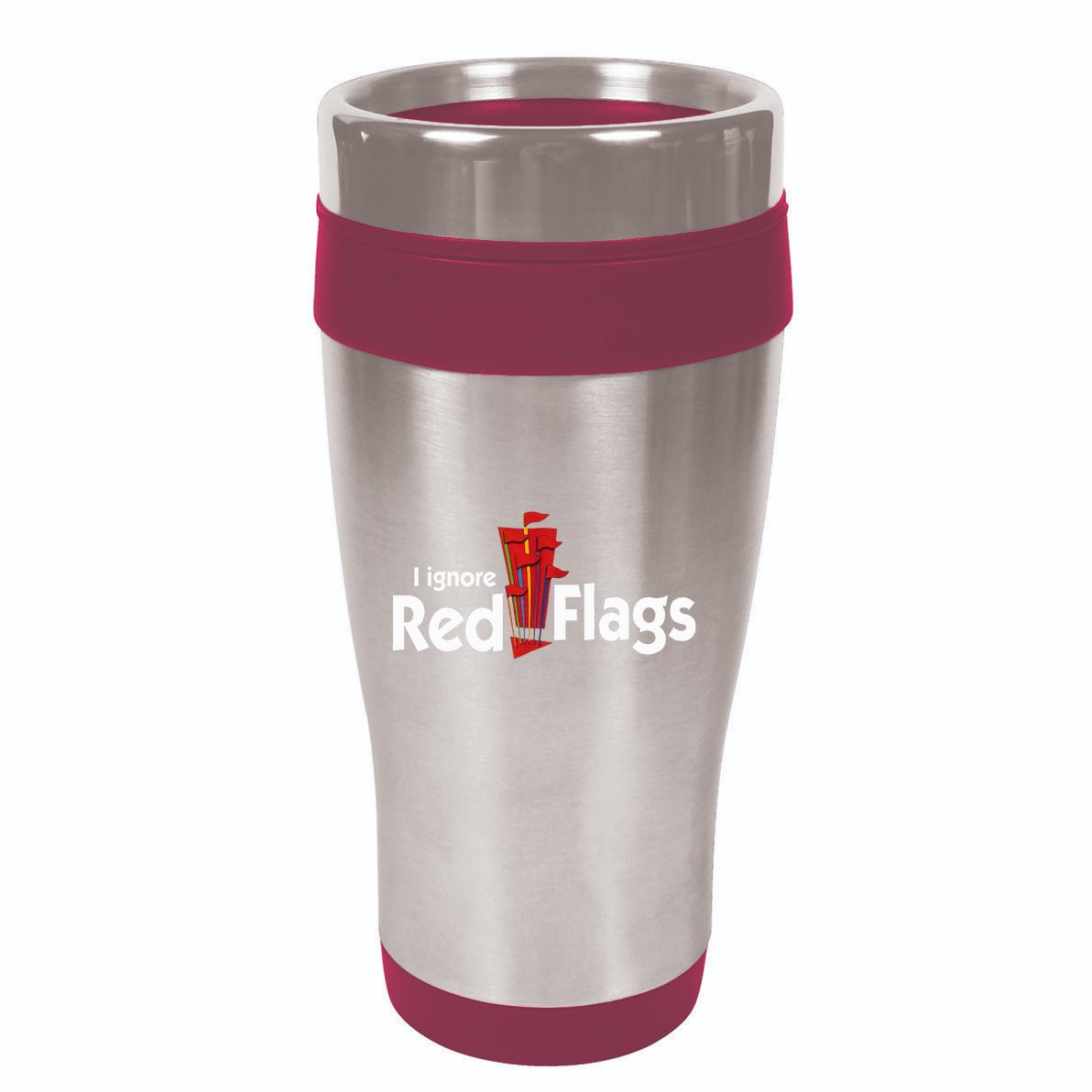 I Ignore Red Flags 16oz Travel Tumbler