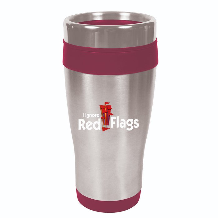 I Ignore Red Flags 16oz Travel Tumbler