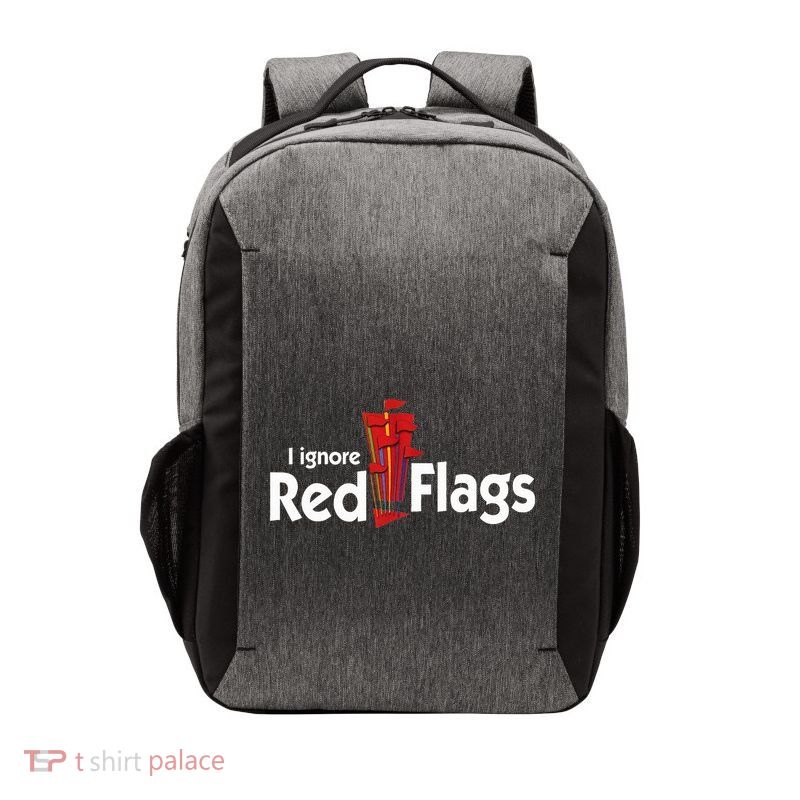 I Ignore Red Flags Vector Backpack