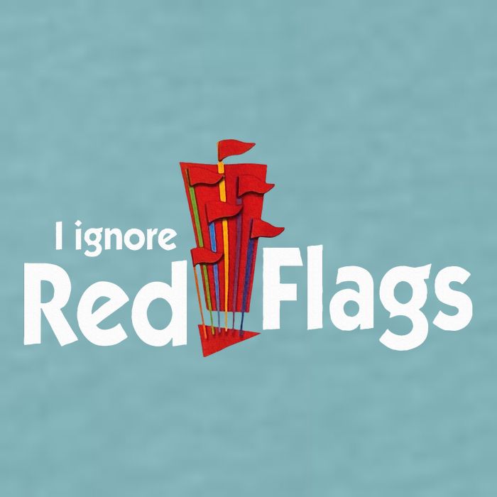 I Ignore Red Flags Sueded Cloud Jersey T-Shirt
