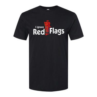 I Ignore Red Flags Softstyle CVC T-Shirt