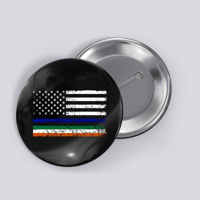 Irish USA Flag Police Officer Button