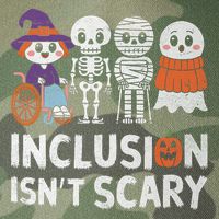 Inclusion IsnT Scary Ghost Mummy Halloween Slp Sped Teacher Legacy Tie Dye Trucker Hat