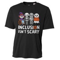 Inclusion IsnT Scary Ghost Mummy Halloween Slp Sped Teacher Cooling Performance Crew T-Shirt