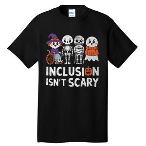 Inclusion IsnT Scary Ghost Mummy Halloween Slp Sped Teacher Tall T-Shirt