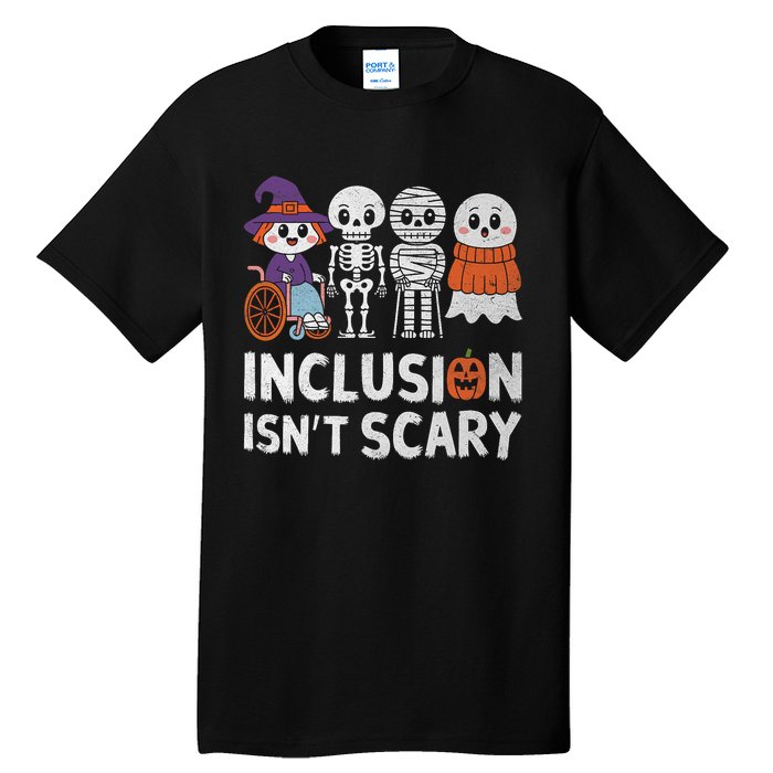 Inclusion IsnT Scary Ghost Mummy Halloween Slp Sped Teacher Tall T-Shirt