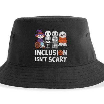 Inclusion IsnT Scary Ghost Mummy Halloween Slp Sped Teacher Sustainable Bucket Hat