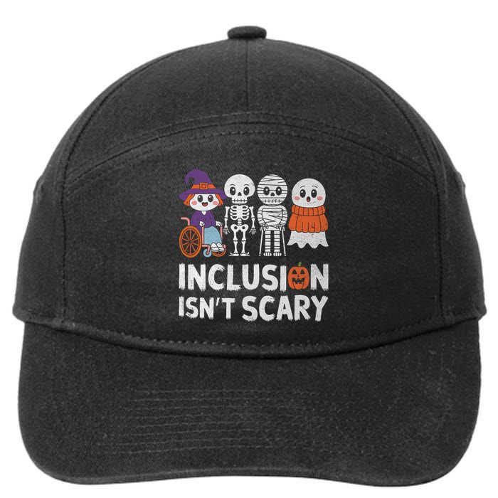 Inclusion IsnT Scary Ghost Mummy Halloween Slp Sped Teacher 7-Panel Snapback Hat