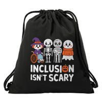 Inclusion IsnT Scary Ghost Mummy Halloween Slp Sped Teacher Drawstring Bag