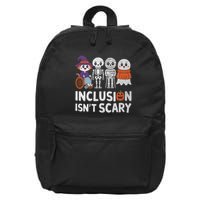 Inclusion IsnT Scary Ghost Mummy Halloween Slp Sped Teacher 16 in Basic Backpack