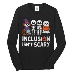 Inclusion IsnT Scary Ghost Mummy Halloween Slp Sped Teacher Tall Long Sleeve T-Shirt